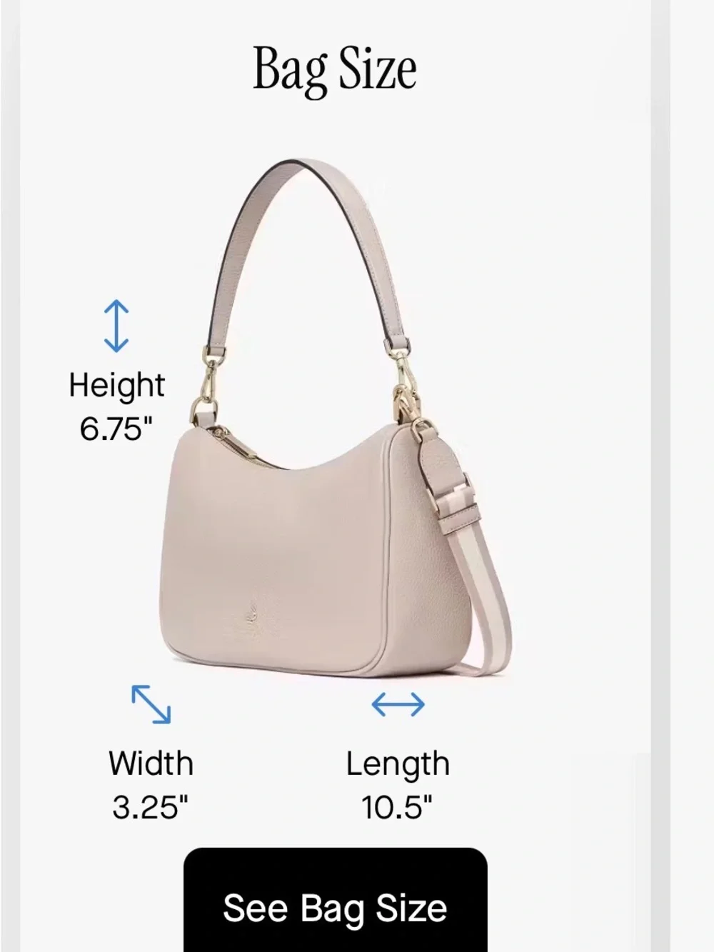 kate spade Emma shoulder bag in Cozy Grey